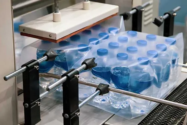 O fluxo de trabalho de uma máquina de embalagem termorretrátil O fluxo de trabalho de uma máquina de embalagem termorretrátil