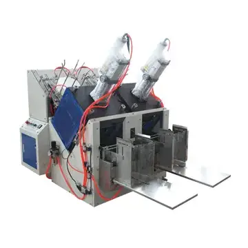 Máquina automática para fabricar placas de papel de média velocidade